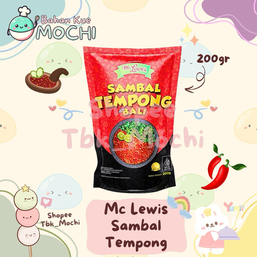 

Mc Lewis Sambal Tempong Khas Bali / Mc Lewis Sambal Pouch Sambal Tempong 200gr