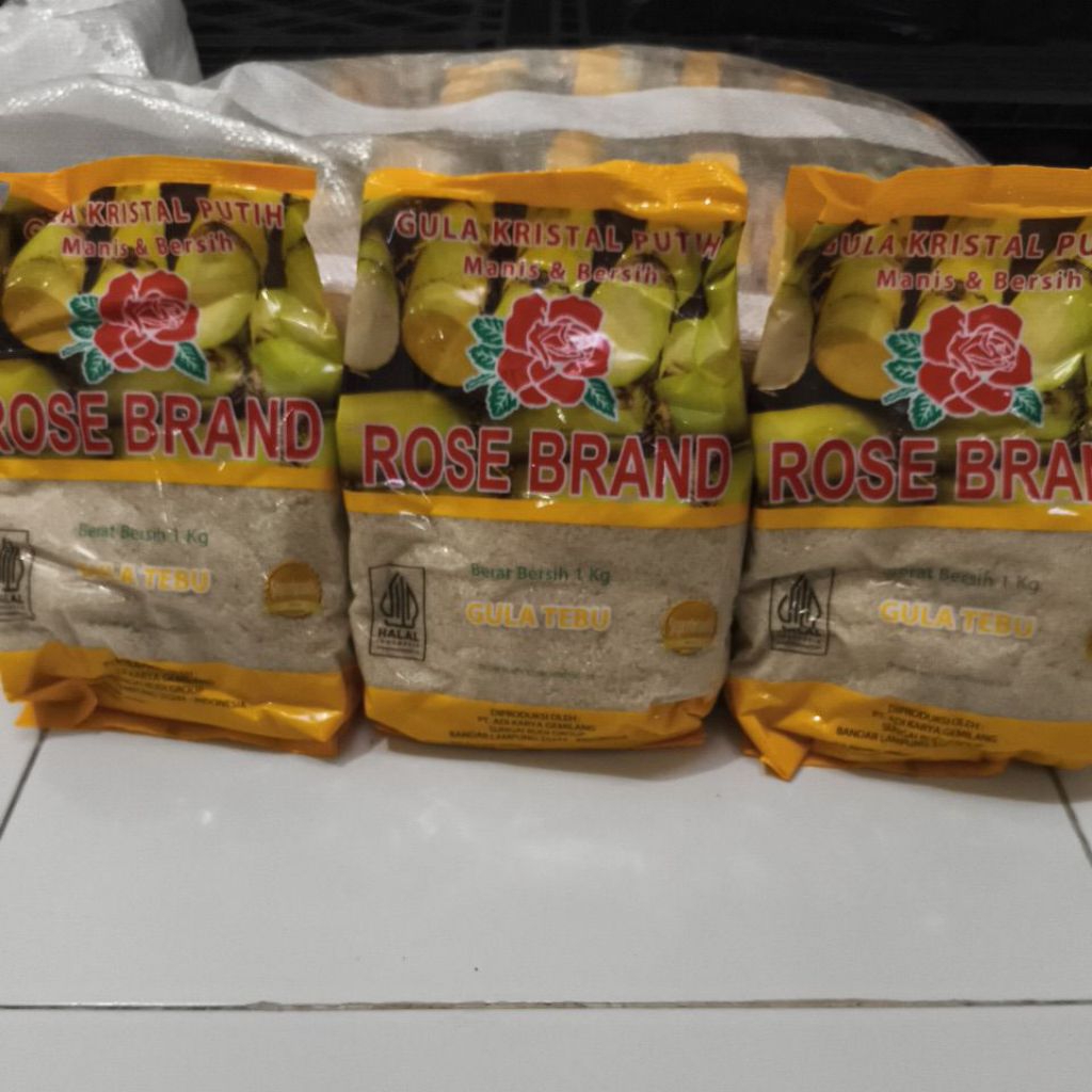 

Gula pasir Rose Brand premium gula tebu random kuning/hijau