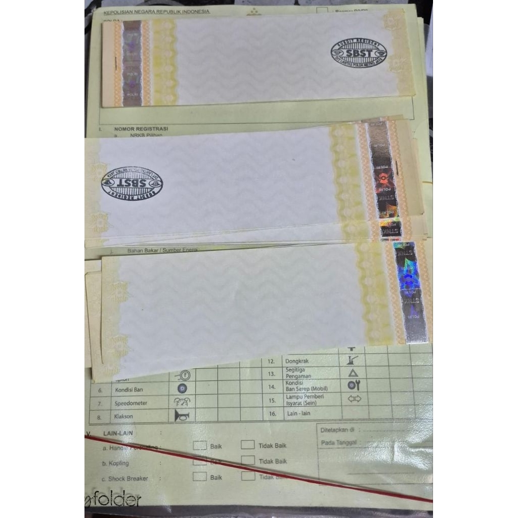 

Asli kertas stempel / ada Cap untuk perpanjangan STNK MOBIL /MOTOR