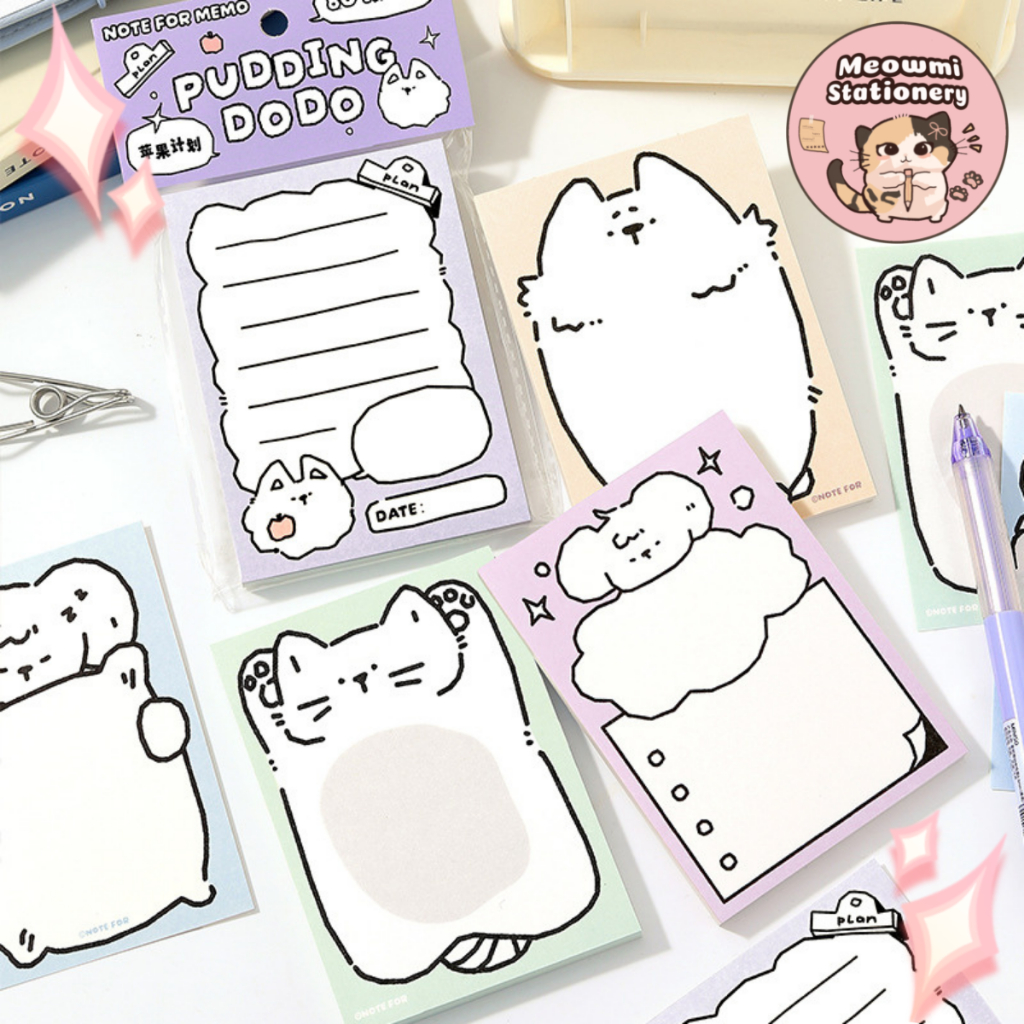 

Memo Pad Note For Pudding Coco Cat Memo Aesthetic Lucu MB0157