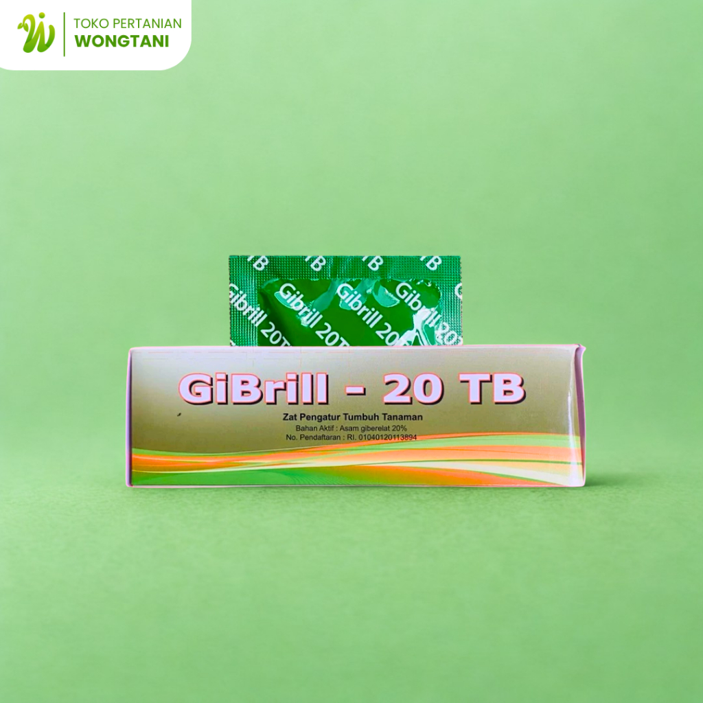 PUPUK ZPT GIBRILL 20TB 5g PER PCS | Perangsang Pertumbuhan & Pembelahan Sel Tanaman