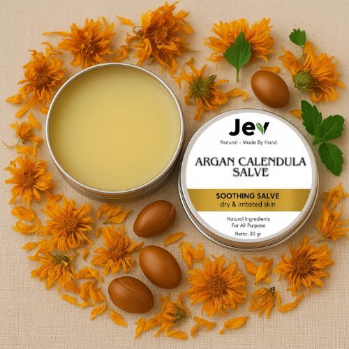 JEV ARGAN CALENDULA SALVE NATURAL JAR
