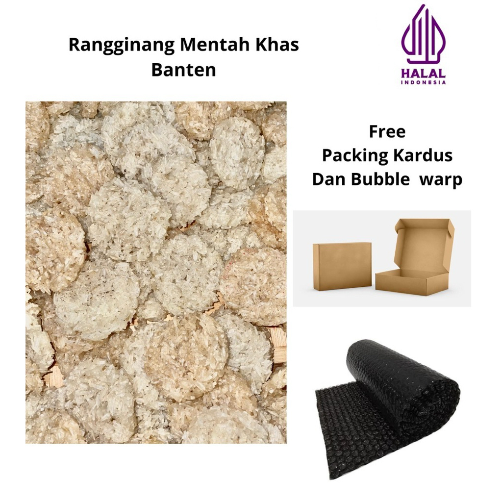 

Rangginang Mentah Khas Banten – Siap Goreng, Gurih & Renyah isi 20 biji berat kurang lebih 300 gram