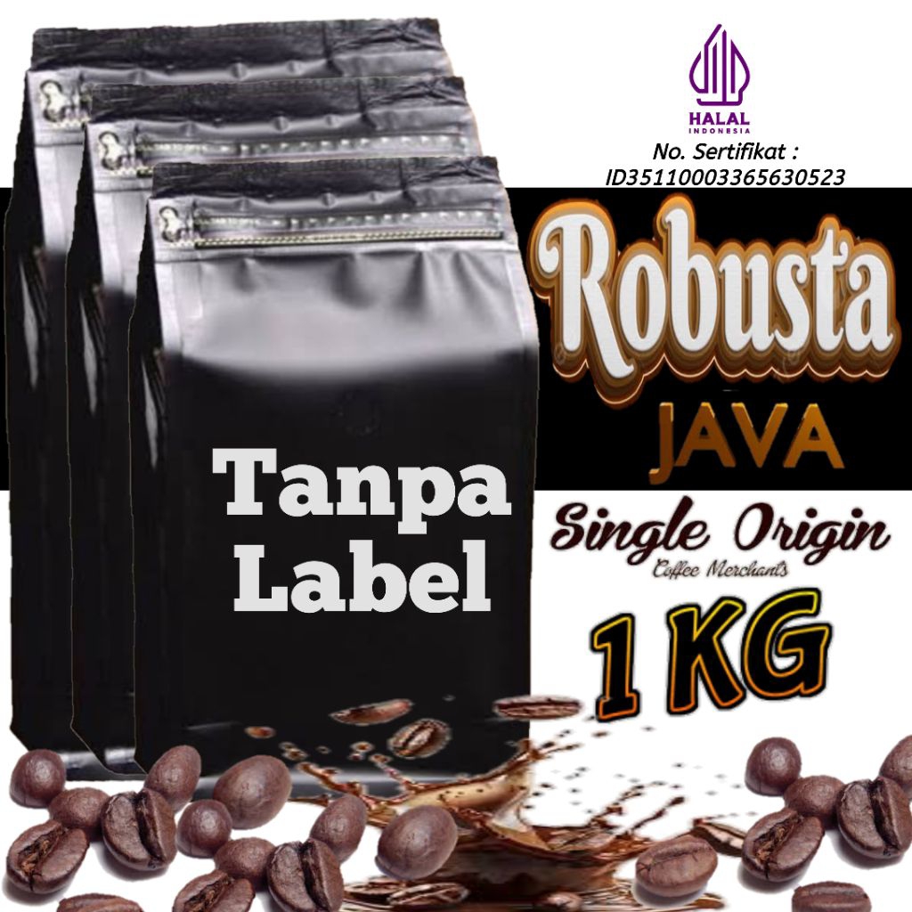 

Kopi Robusta 1 Kg Premium Biji Bubuk Asli