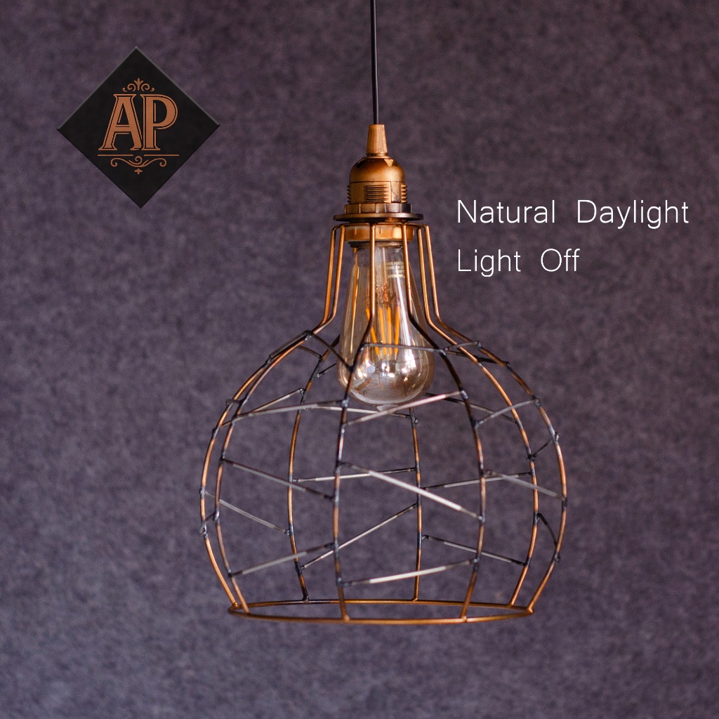 Lampu Gantung Kawat Artistik Model acak – Dekorasi Cafe, Dapur, dan Ruang Tamu Estetik AP615