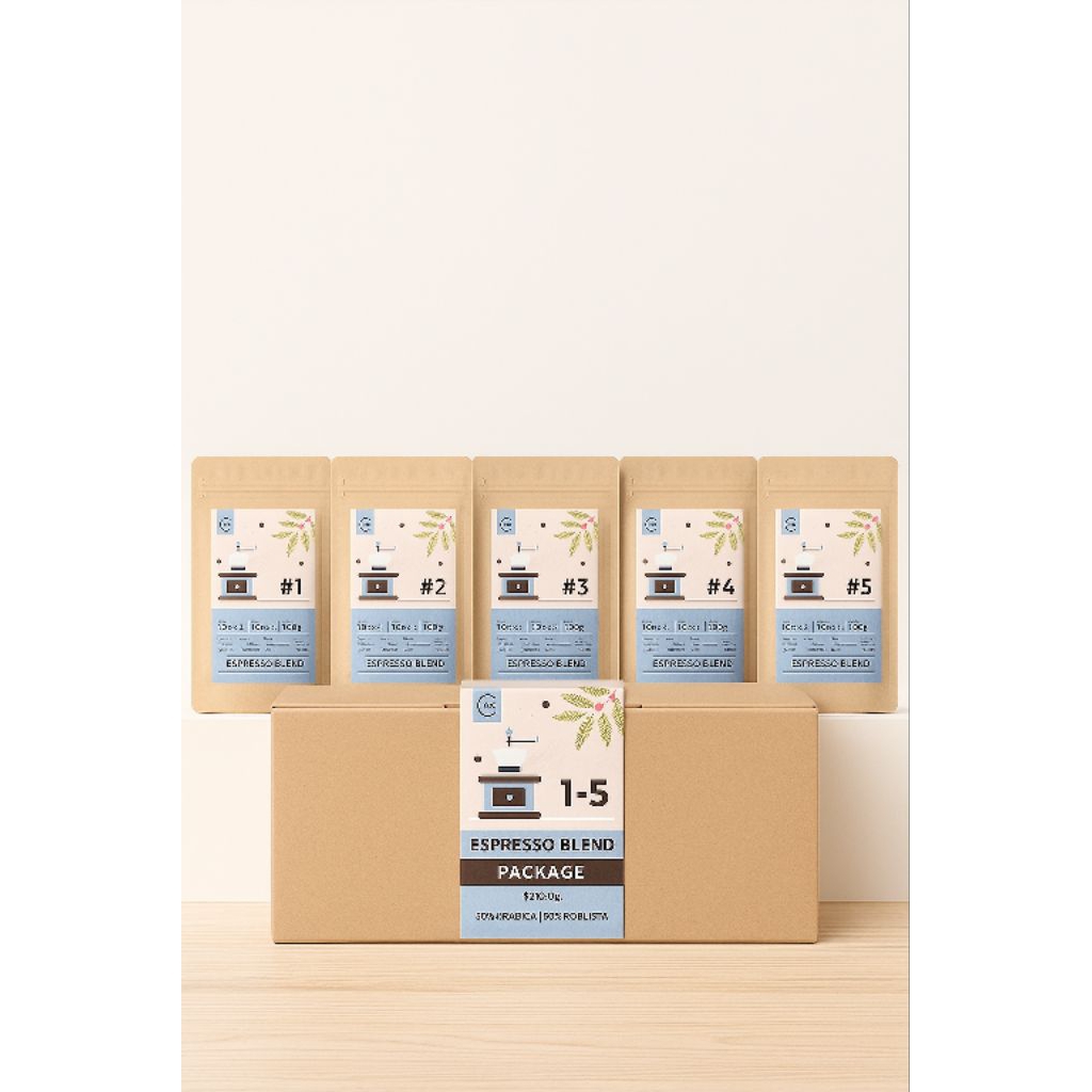 

Kopi Espresso Blend Package 5x100g Hampers Coffee