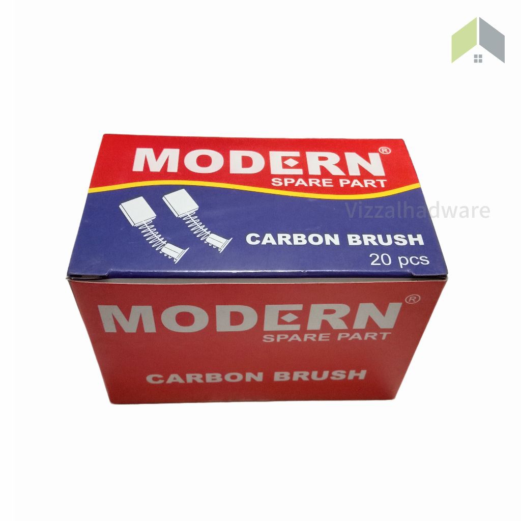 Carbon Brush Mesin Bor JIS 13 Gerinda M2360 CB 21 Kul Spul Arang Modern CB 21 isi 2 pcs