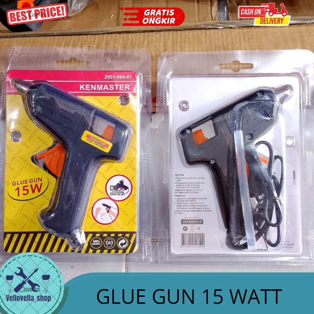 

Kenmaster Glue gun 15 Watt Lem tembak listrik Kenmaster