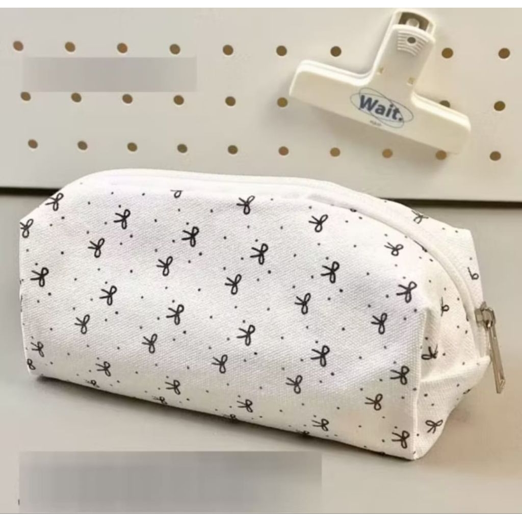 

TEMPAT PENSIL POUCH MAKEUP TAS KOSMETIK BOW PITA COQUETTE Y2K AESTHETIC KOTAK PENSIL