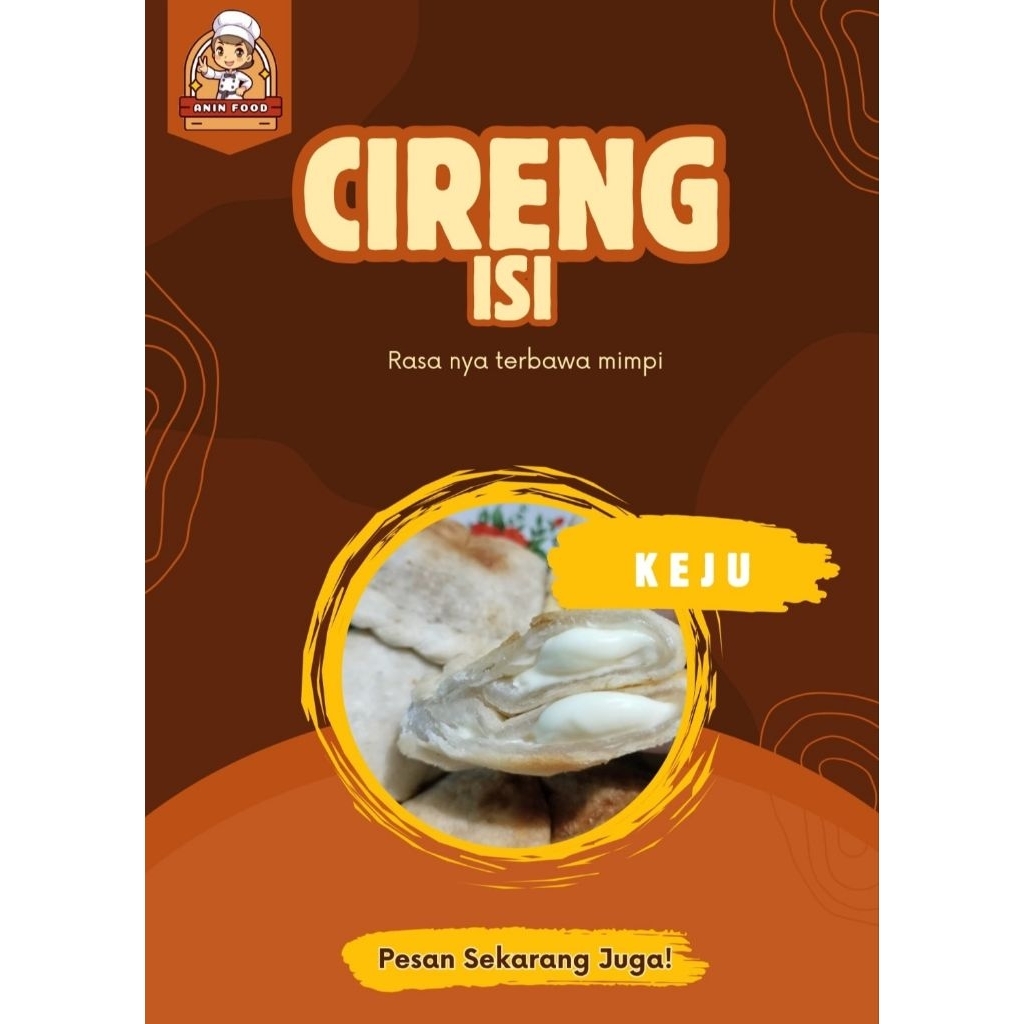 

cireng isi keju lumer creamy Frozen food isi (5pcs)