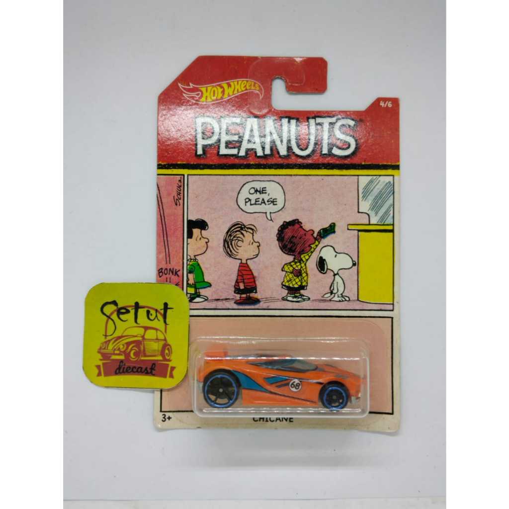 HOT WHEELS HOTWHEELS PEANUTS CHICANE ORANGE RARE