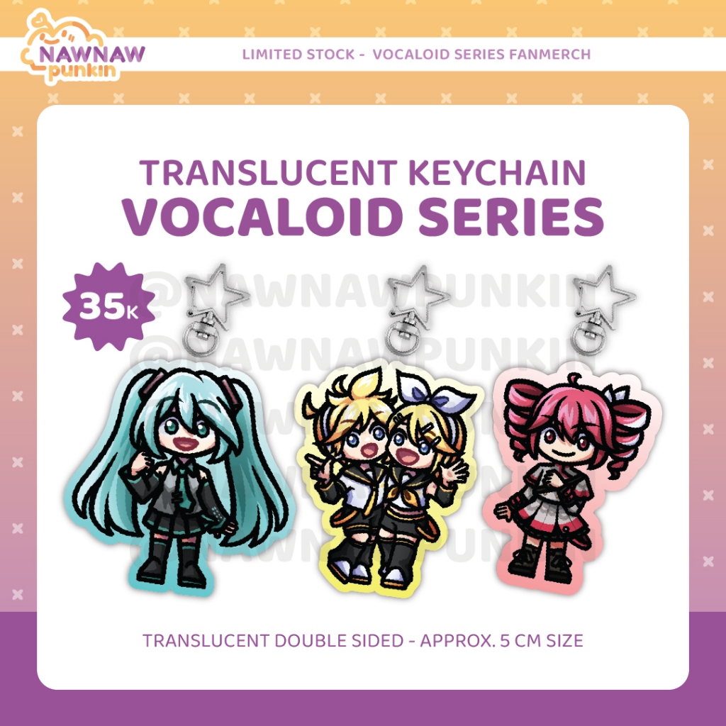 [Vocaloid Fanmerch] Vocaloid Series Translucent Keychain