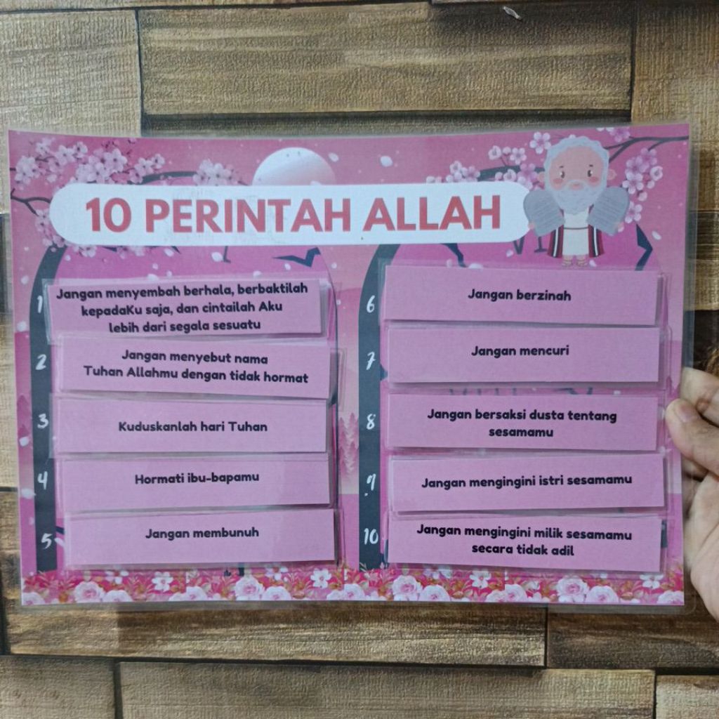 PUZZLE MEDIA EDUKASI 10 PERINTAH ALLAH VERSI AGAMA KATOLIK