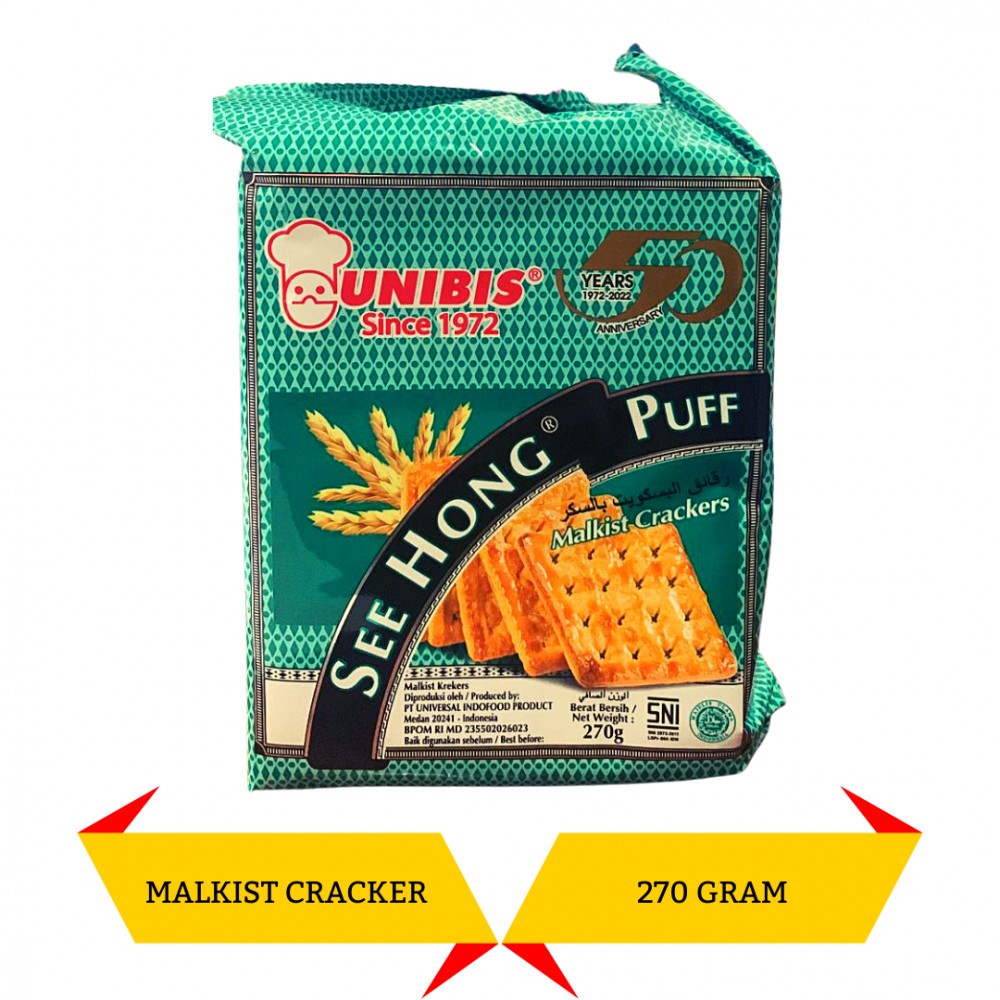

Unibis see hong puff 270g /roti kering manis