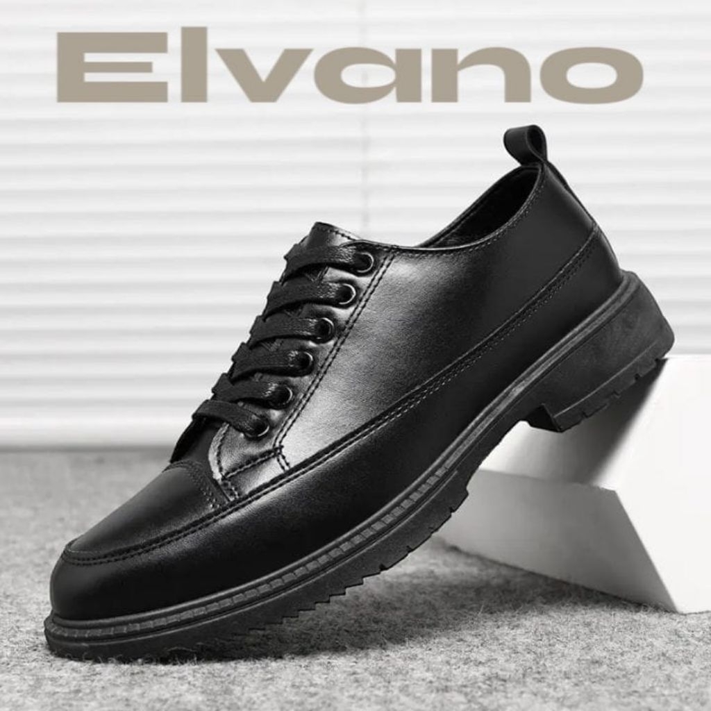 Sepatu pria DOCMART  pantofel full black Elvano DC 02
