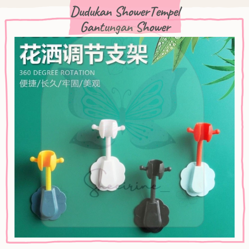 Dudukan SHOWER Tempel Gantungan Shower Mandi Suction Cup Hanger holder hook tempel fleksibel bracket