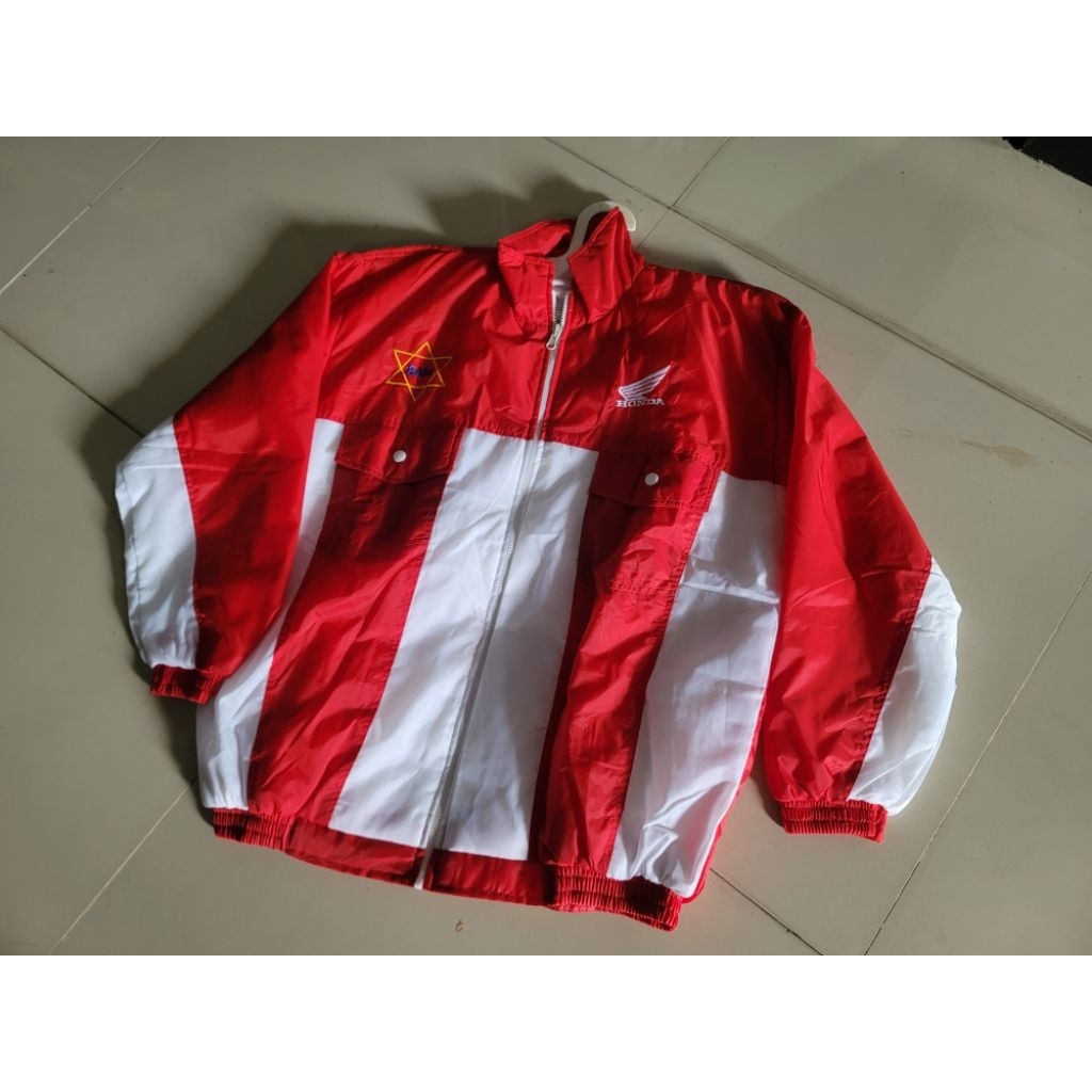 Jaket Dealer Honda Merah Putih