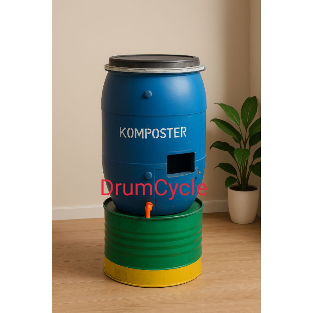 komposter organik, tong komposter plastik, drum plastik