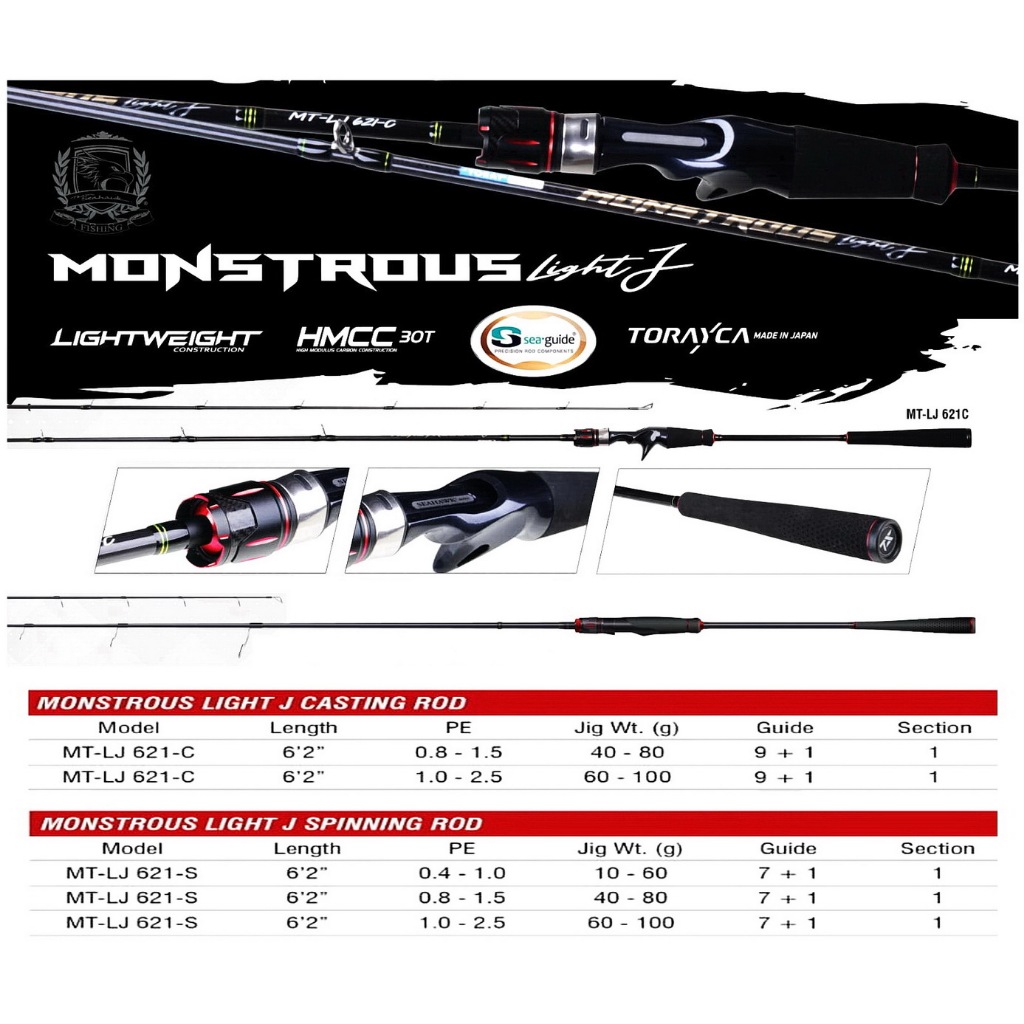 Joran Seahawk MONSTROUS LIGHT JIG MT LJ-621S