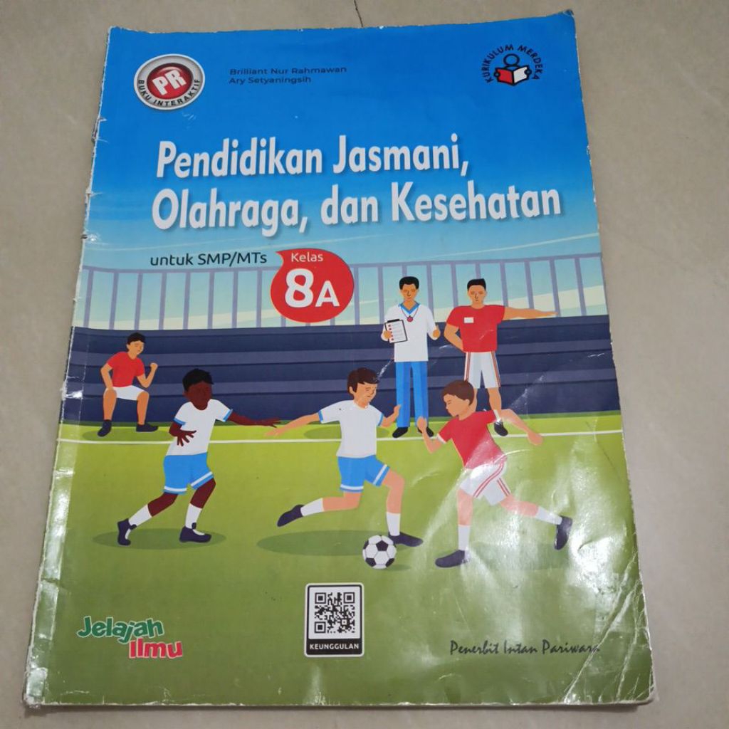 Buku Cetak PJOK kelas 8 Semester 1 Penerbit Intan Pariwara
