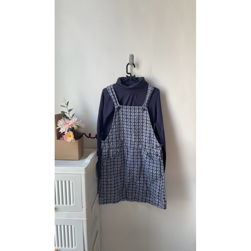 6-7th set hnm x uniqlo overall dress anak