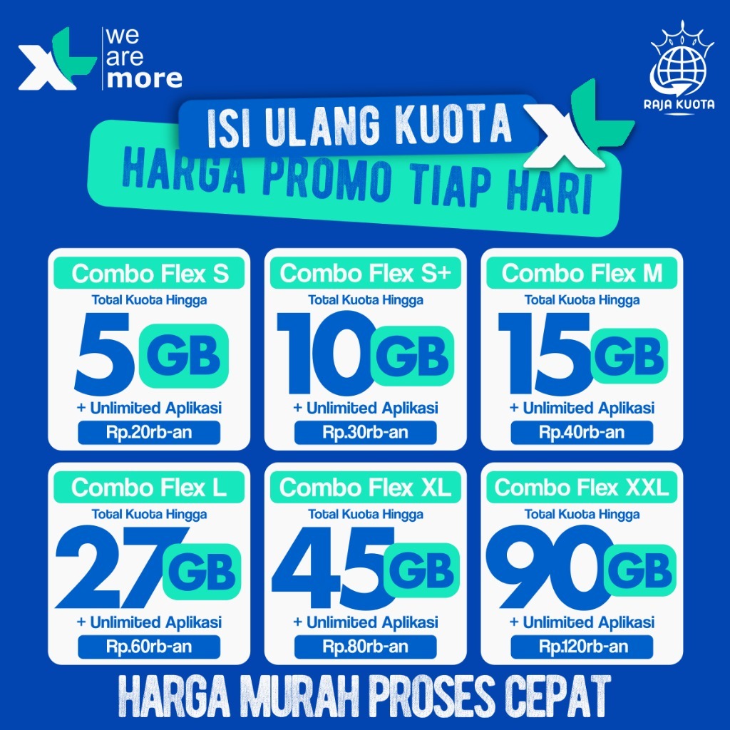 XL KUOTA PROMO AKRAB MURAHH - AREA 3, 49GB + 55GB