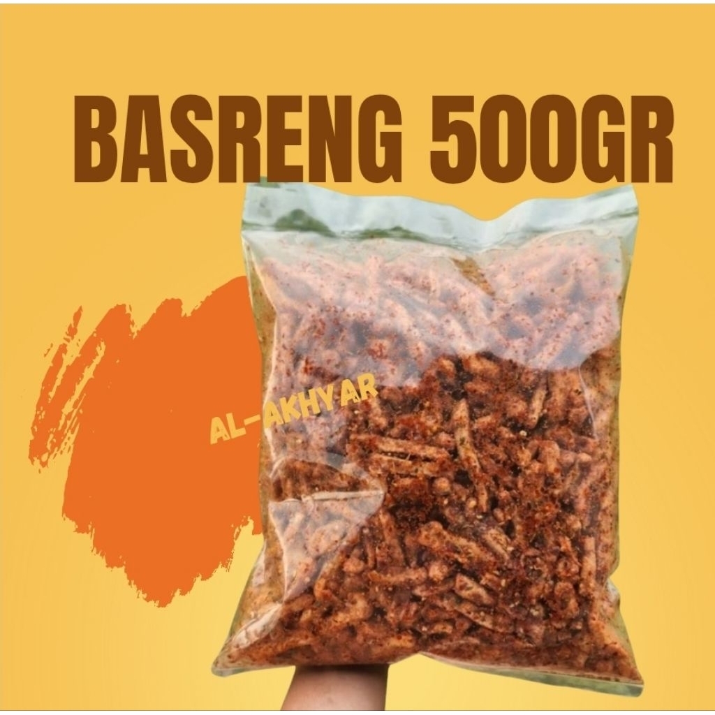 

Basreng Pedas Daun Jeruk 500gram Cemilan Makanan Snack