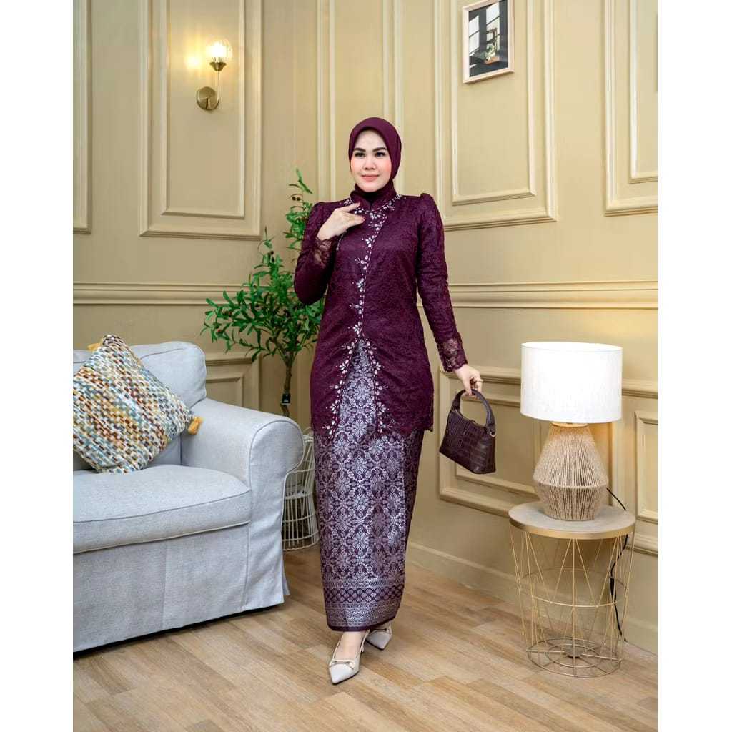 COD (tangan pertama) FREE HIJAB  kebaya “ NADIA” Songket - Kebaya Songket - kebaya Modern - Kebaya w