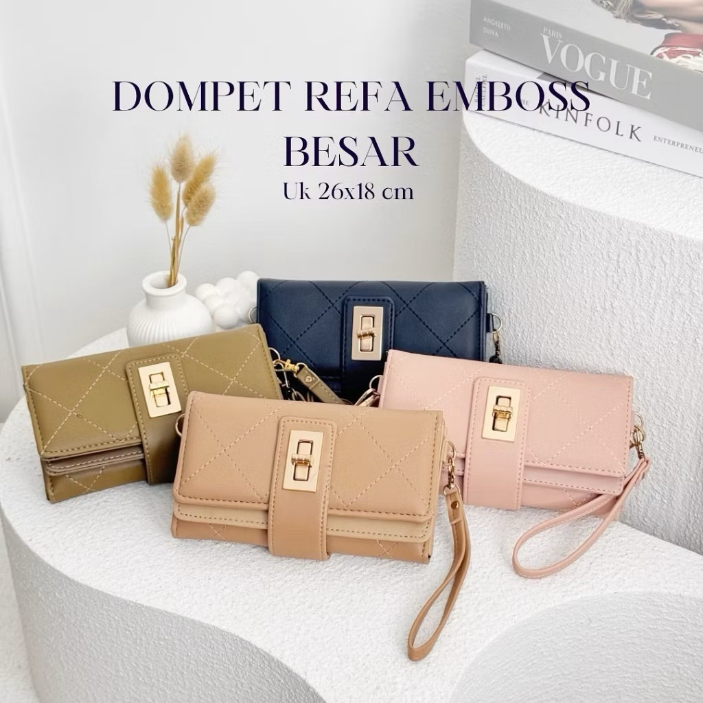 Dompet Wanita REFA - Dompet Panjang [ FREE TALI PANJANG] Dompet wanita panjang kekinian