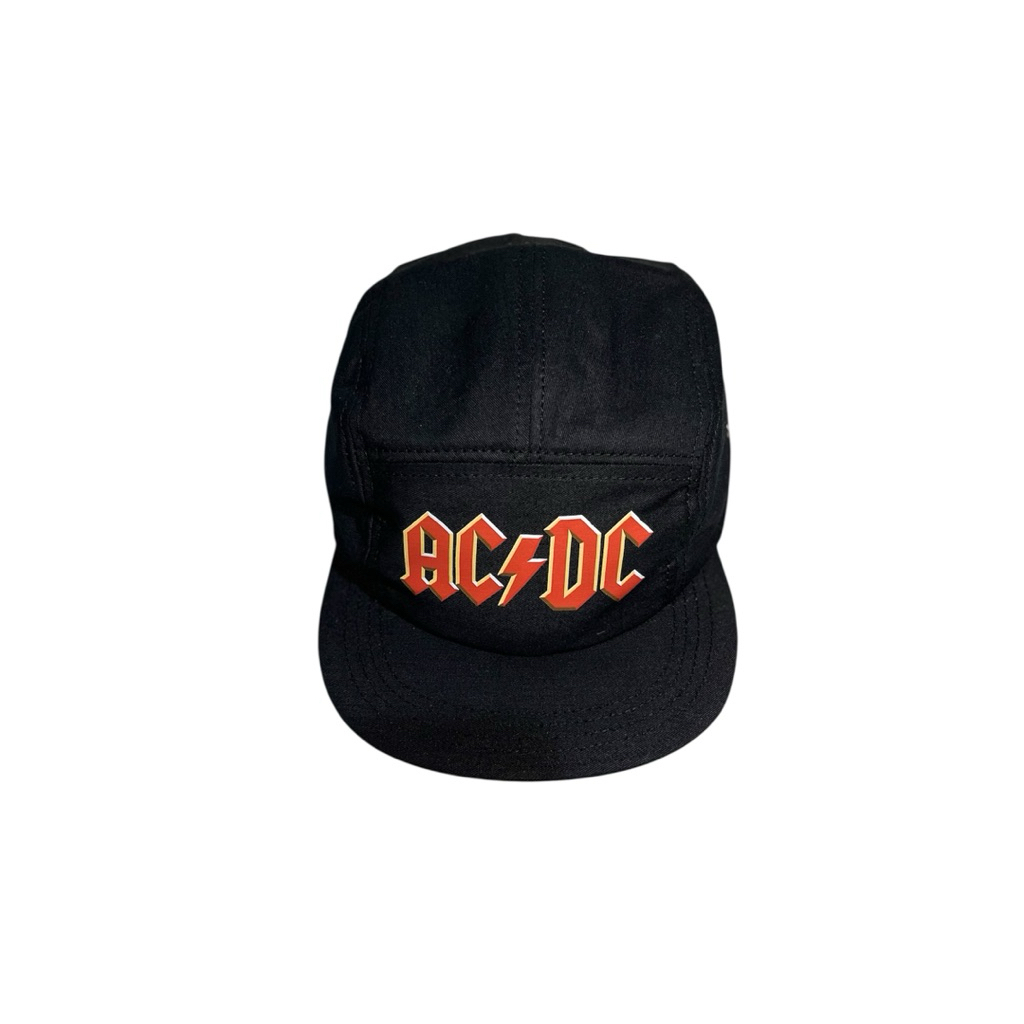 Topi 5 Panel visor pendek (ACDC)/Topi Band/Topi Pria/Topi Distro