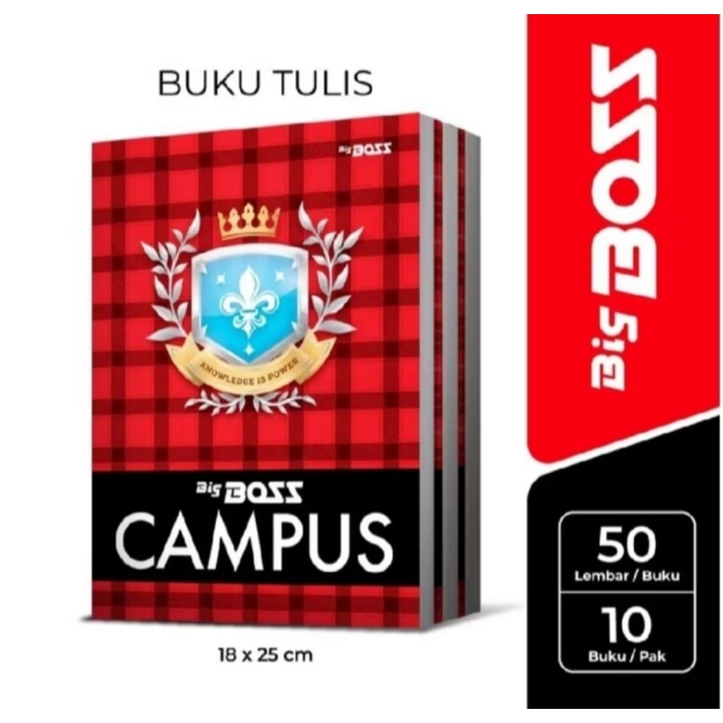 

Buku Tulis Big Boss Campus 50 lembar-10 Buku