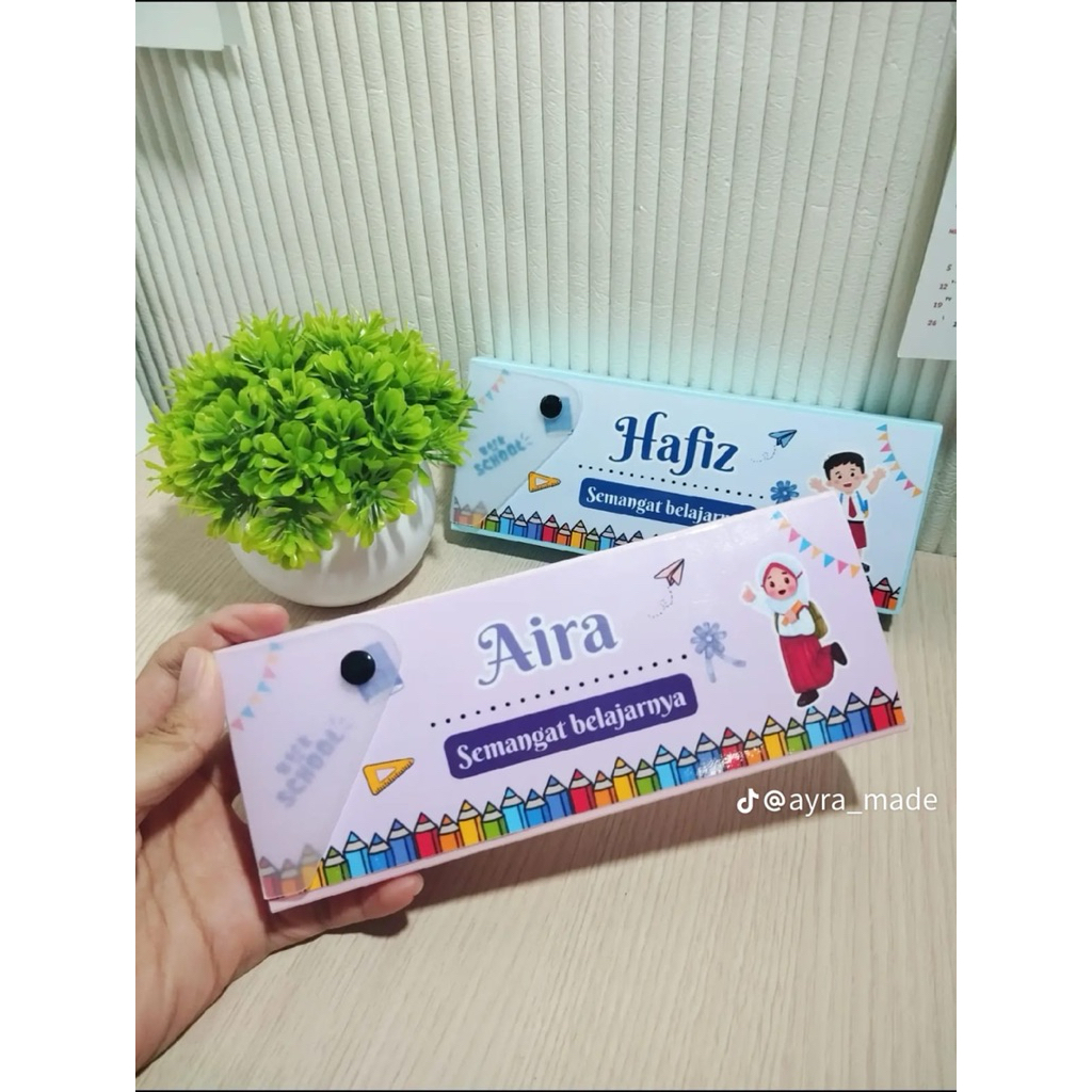 

Tempat Pensil Custom Nama Kotak Alat Tulis Pencil Case - SEHARI JADI Kotak Pensil Custom Nama Anak / Souvenir ulang tahun anak / Souvenir perpisahan / souvenir kenaikan kelas / hadiah ulang tahun anak