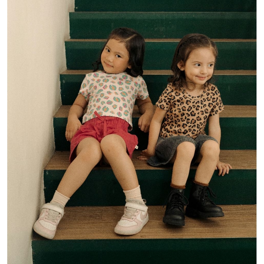 Harga Miring Bohopanna - Animal Crop Top Print Size Kecil Bohopanna - Baju Anak - Pakaian Anak -