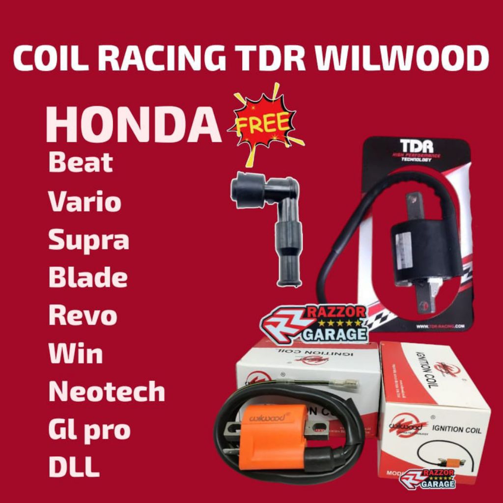 COIL PENGAPIAN TDR RACING WILWOOD BEAT VARIO SUPRA BLADE REVO WIN NEOTECH GL PRO FREE COP BUSI
