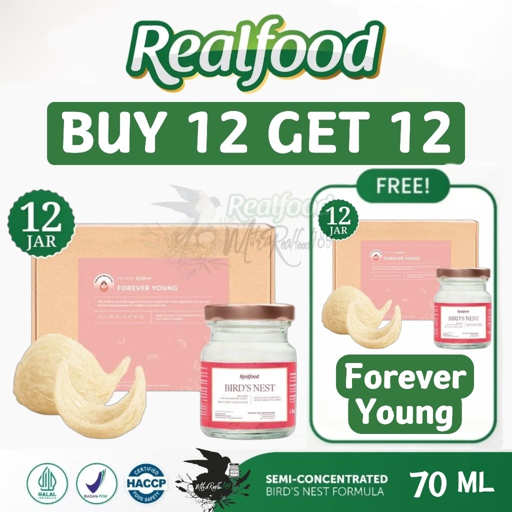 

Realfood Forever Young 12 Jar ( Minuman Bird Nest Sarang Burung Walet )