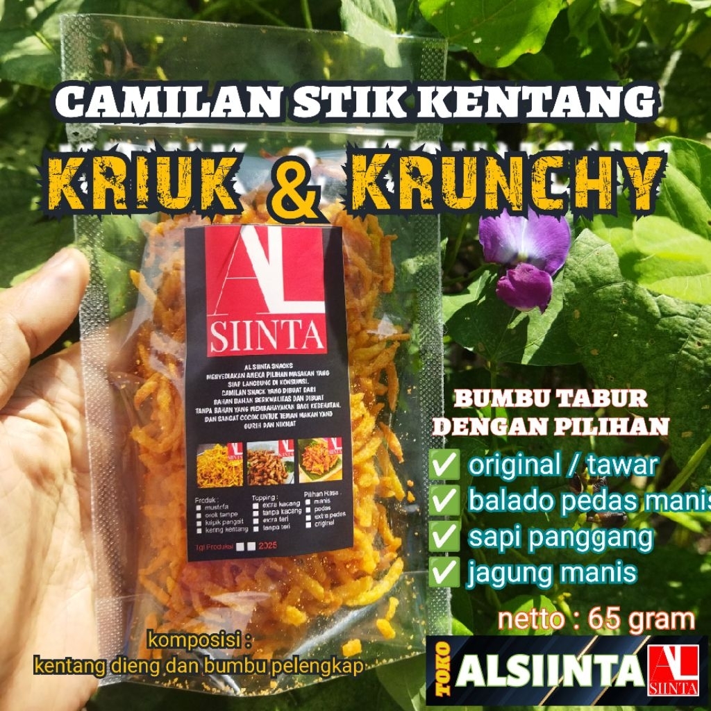 

camilan stik kentang 65 gram | aneka pilihan rasa