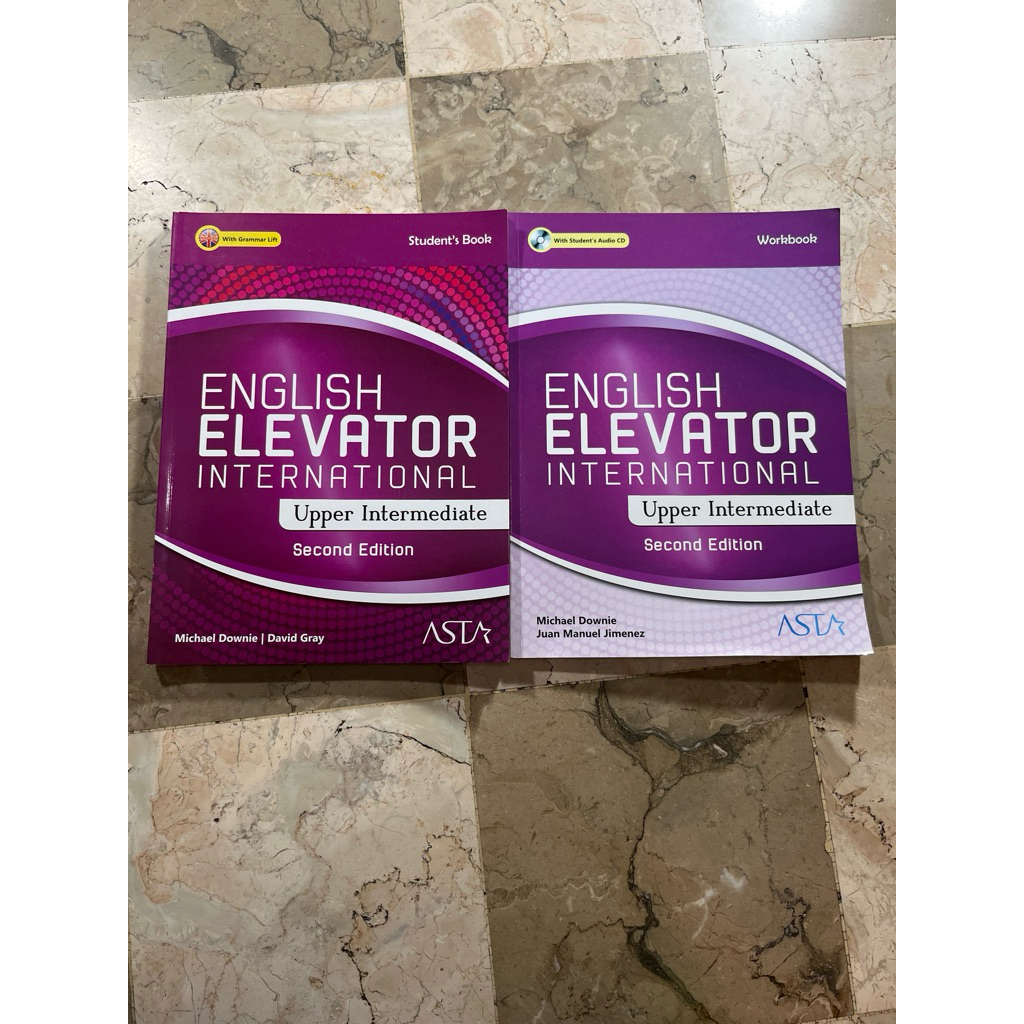 Buku English Elevator International Upper Intermediate, Second Edition, Students Book, Workbook, AST