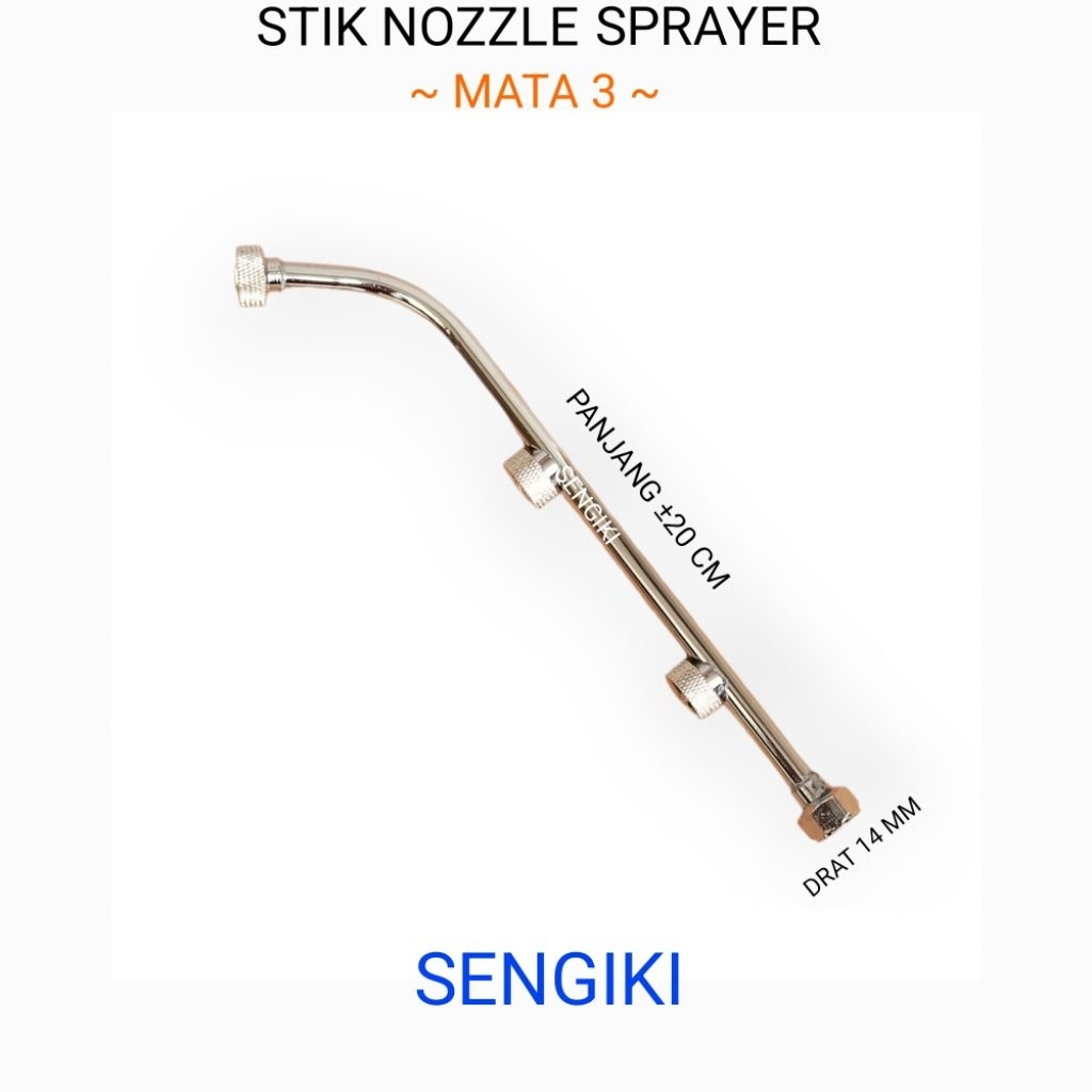 SENGIKI - STIK NOZEL SPRAYER MATA 3 STIK SPRAYER KEPALA 3 SEMPROT HAMA