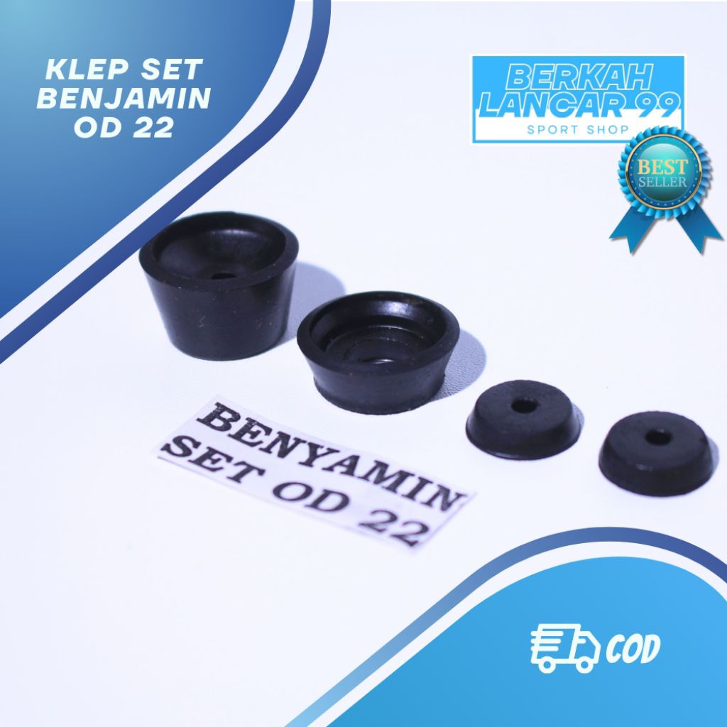 Karet Pompa Benjamin - Klep Set Tabung Kecil - OD 22