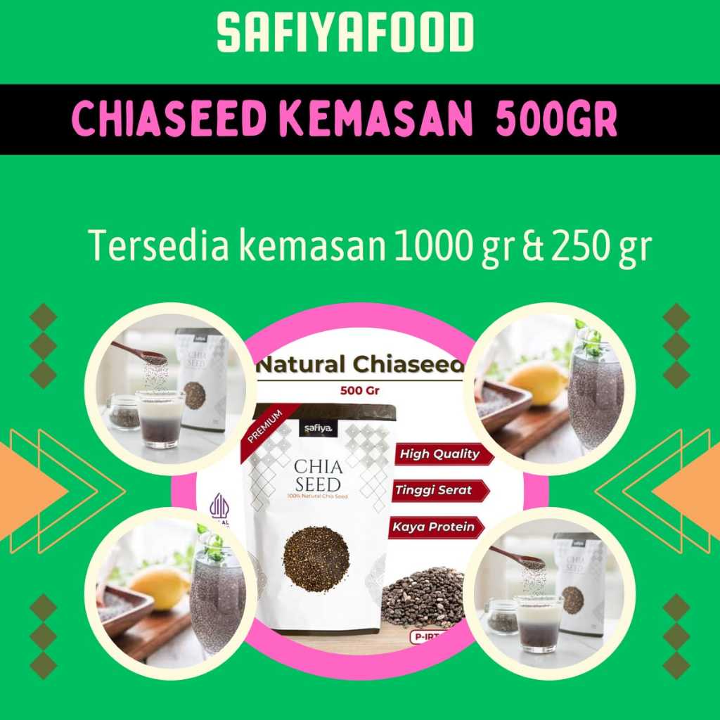 

SAFIYA Chia Seed Organik 500gram | SAFIYA Chia Seed Organik 500Gram Sangat Bagus Untuk Diet