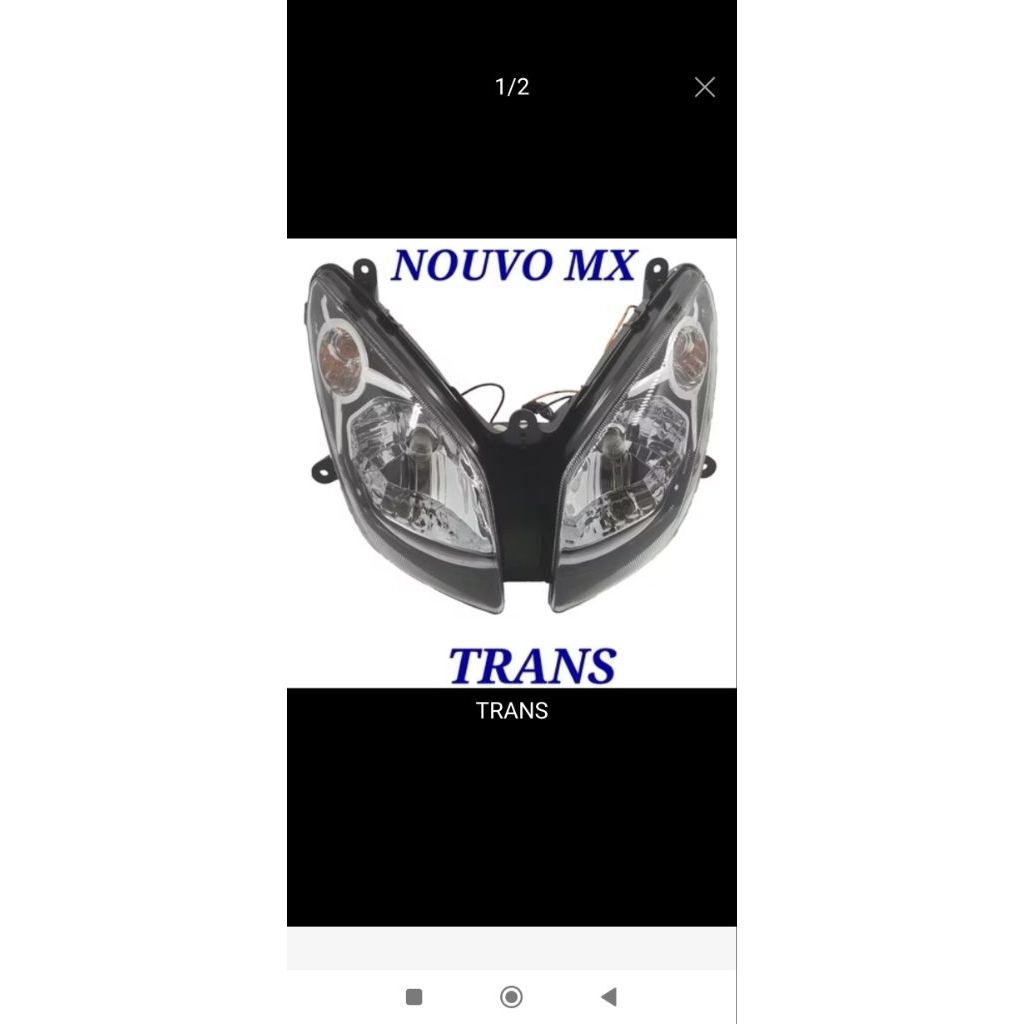 lampu depan mio soul mata dua 2009/mio soul mx Thailand