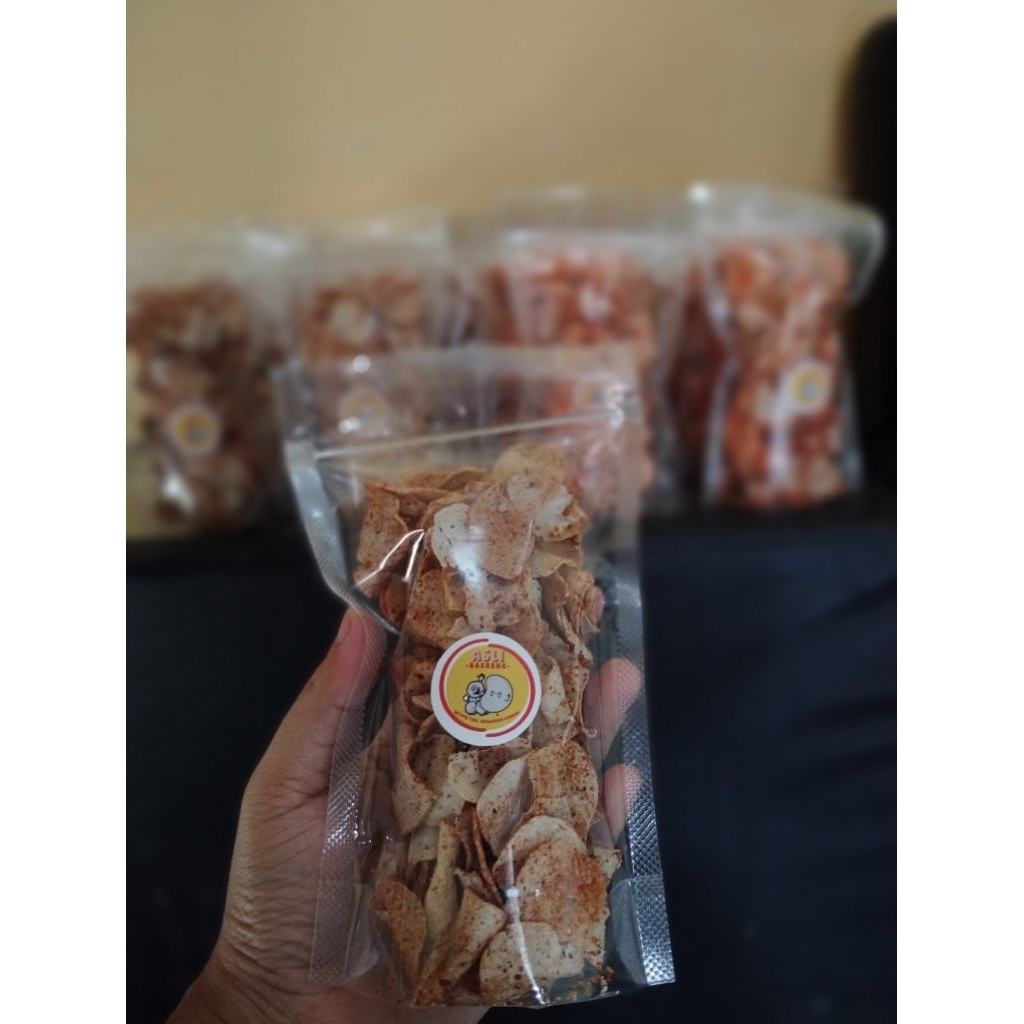 

Asli Basreng Tipis Pedas Daun Jeruk