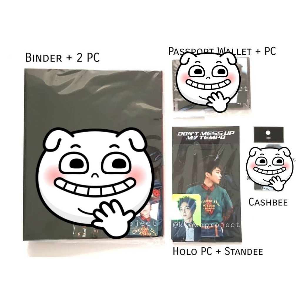 [READY - CLEARANCE SALE] EXO XIUMIN DONT MESS UP MY TEMPO PASSPORT WALLET HOLOGRAM PC PHOTOCARD STAN