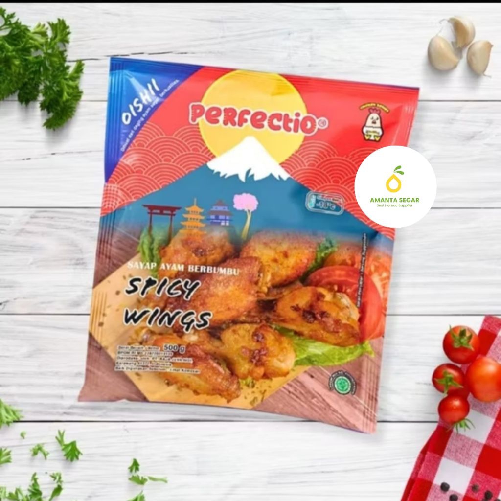 

Amanta Segar Bogor | Perfectio Spicy Wings 250gr Sayap ayam Berbumbu Terlaris Murah Amanta
