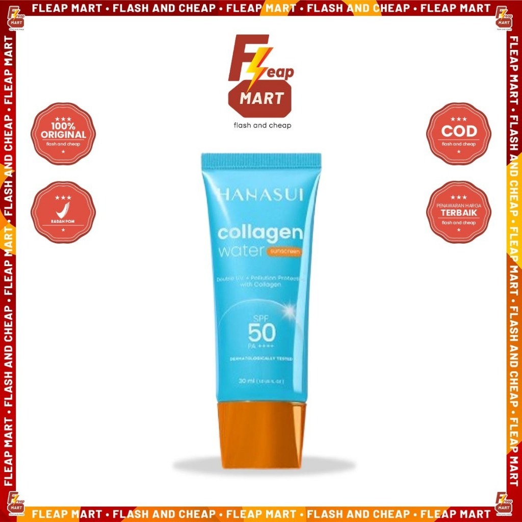 Hanasui Collagen Water Sunscreen SPF 50 PA++++ 30ml - Hanasui Sunscreen