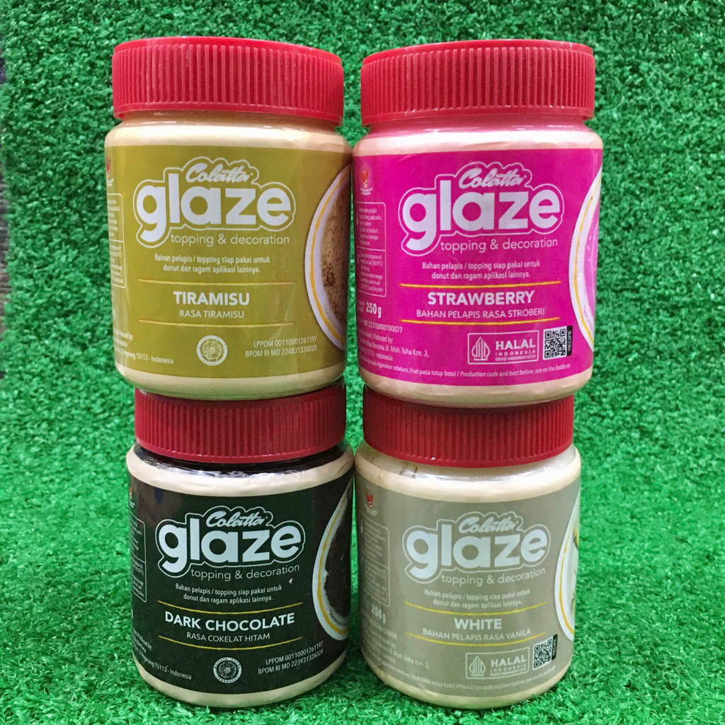 

Colatta Glaze Topping & Decoration Bahan Pelapis / Topping Siap Pakai 250ml Lokal HALAL