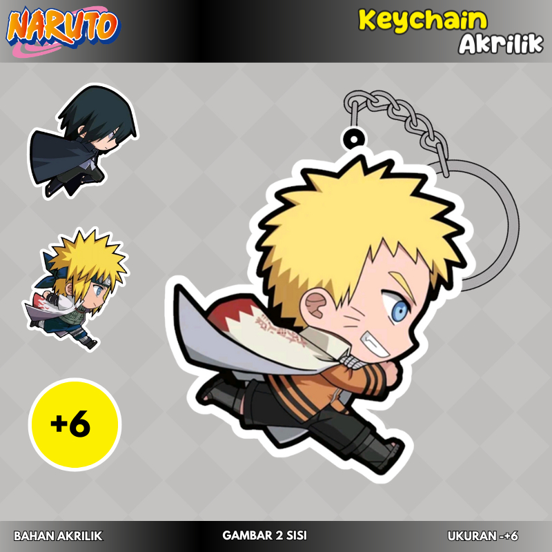 [Naruto] Gantungan kunci & strap hp full akrilik karakter hokage naruto anime naruto