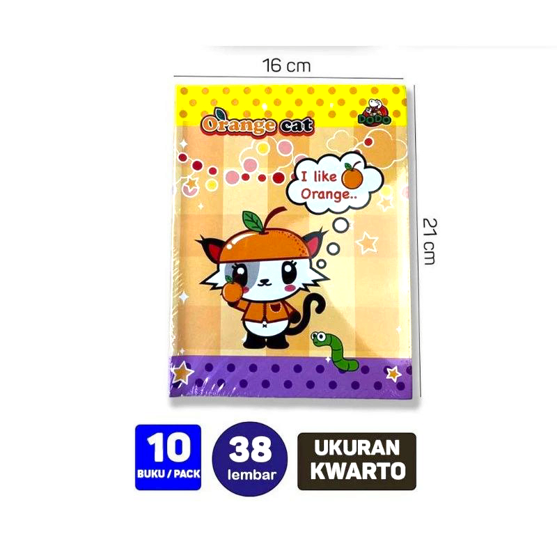 

Buku Tulis Sidu Dodo 38 Lem (10pcs)