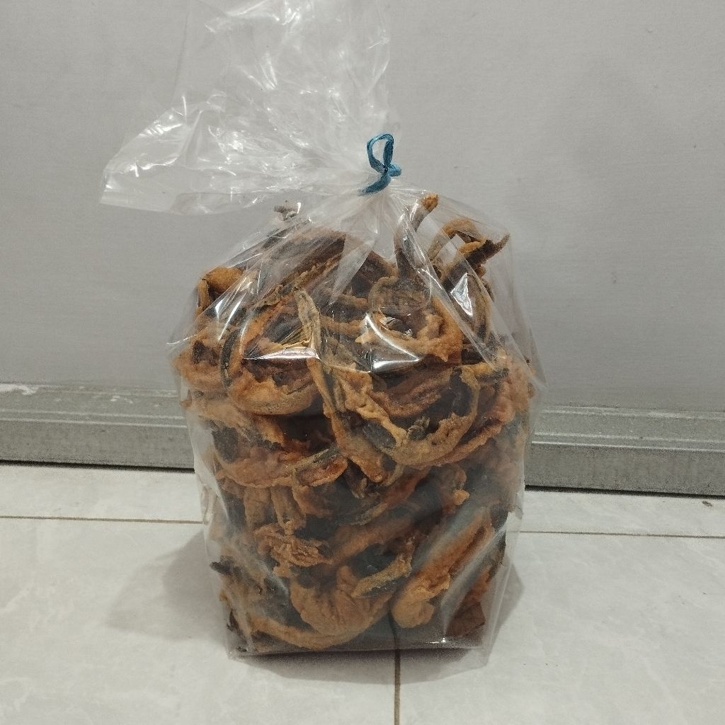 

[ SATU BAL ] Isi 1 Kg | Kripik Belut | Keripik Belut Gurih | Cemilan Gurih Kripik Belut Goreng Tepung | Aneka Cemilan dan Snack ONLINA