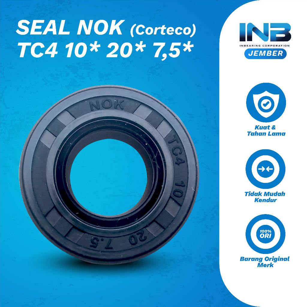 Seal Tc4 10 20 7.5 Nok Seal Shock Belakang Mio Beat Vega ZR Original Nok INB JEMBER